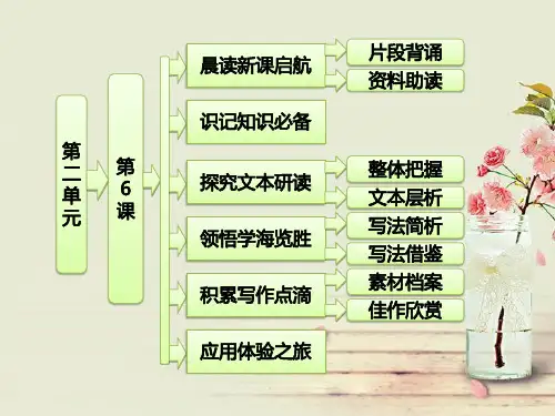高一语文同步:第二单元-第6课-外国诗歌四首(粤教版必修2)市公开课获奖课件省名师示范课获奖课件