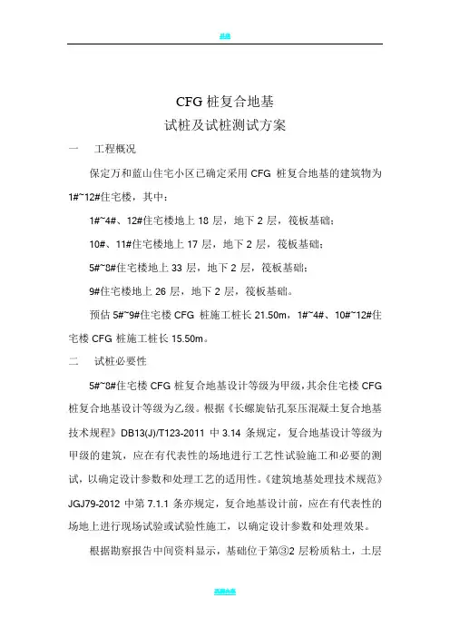 CFG试桩方案