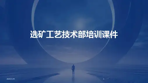 选矿工艺技术部培训课件(2024)