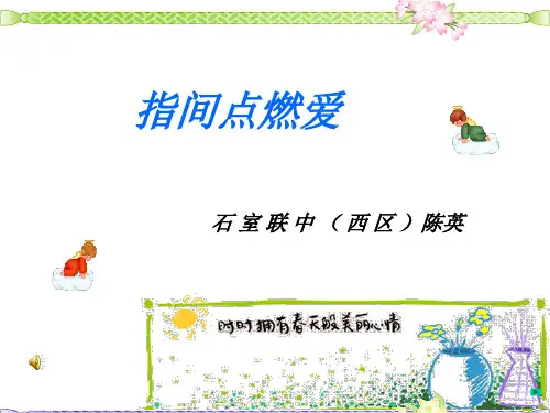 初中作文指间点燃爱：短信写作PPT (共15张PPT)