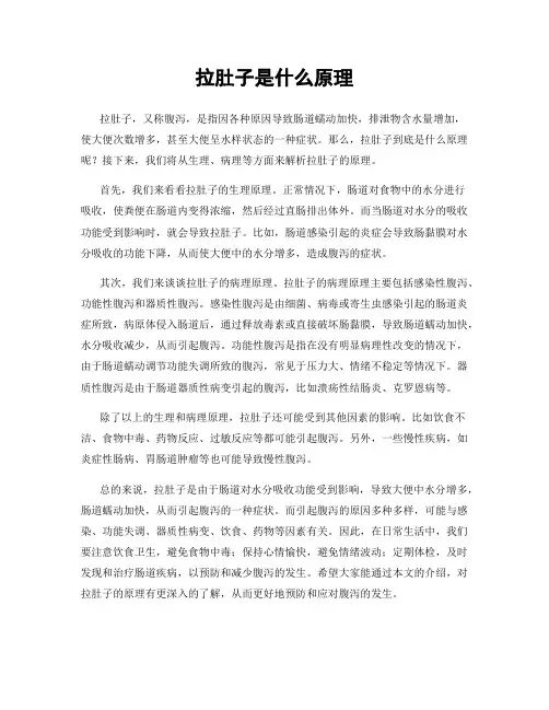 拉肚子是什么原理