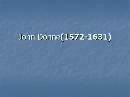 英国文学---邓恩Donne