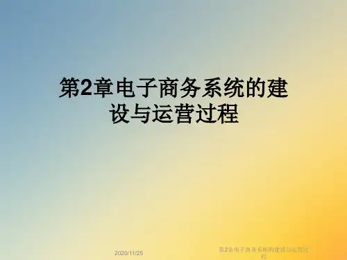 第2章电子商务系统的建设与运营过程