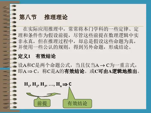 离散数学  推理理论