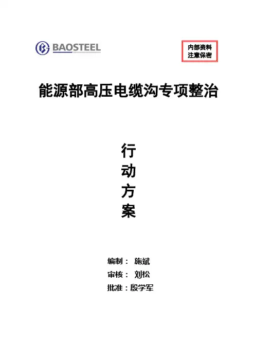 能环部电缆沟专项整治方案00