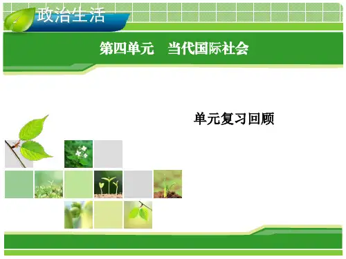 2020届高考政治总复习《政治生活》精品课件：第四单元复习回顾(必修2)