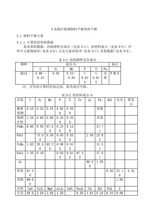 (物料管理)物料平衡与热平衡