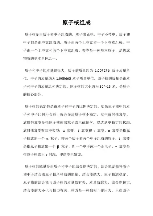 原子核组成
