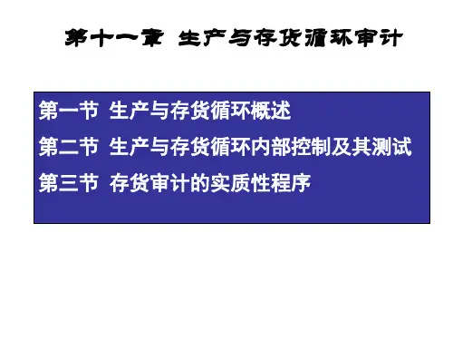 审计学-第十一章-生产与存货循环审计ppt课件