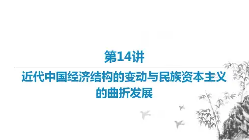 人教版高中历史《近代中国经济结构的变动》优秀课件PPT2