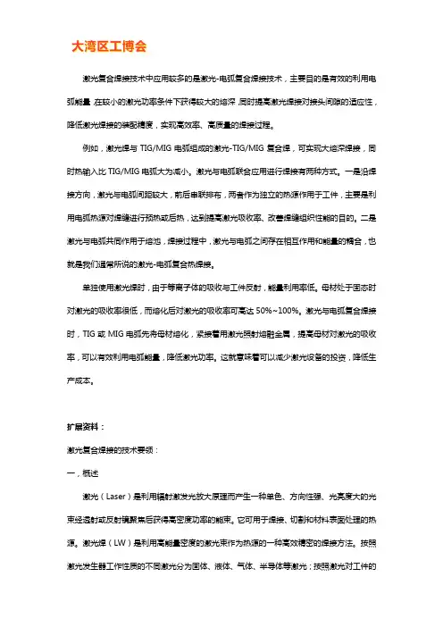 激光复合焊工作原理【详解】