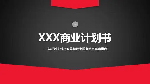 钢铁行业商业计划书PPT模板