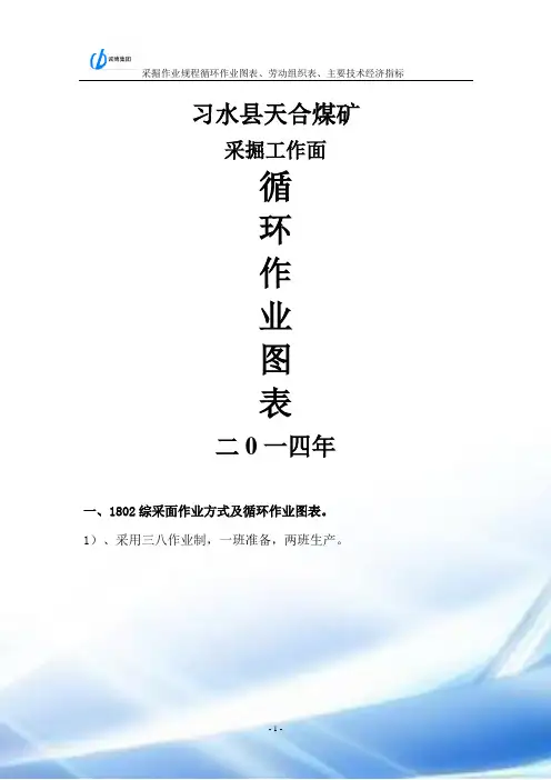 采掘工作面循环作业图表