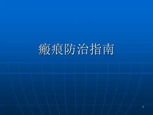 瘢痕指南PPT演示课件