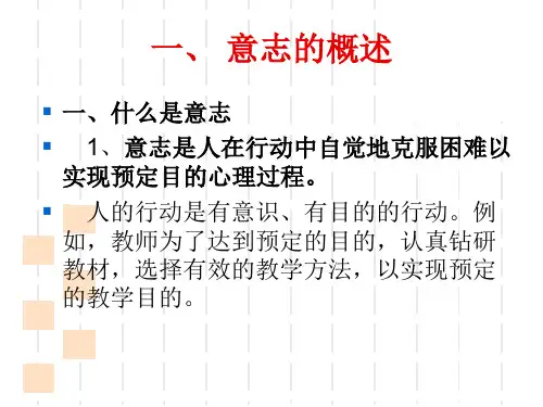 第二节小学儿童意志的发展ppt课件