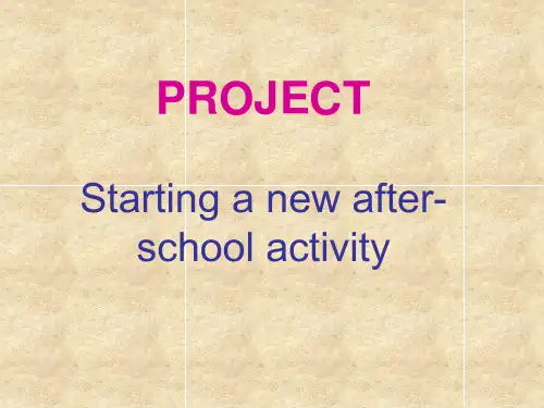 Unit1 Project PPT课件