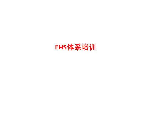 [课件]EHS体系培训PPT