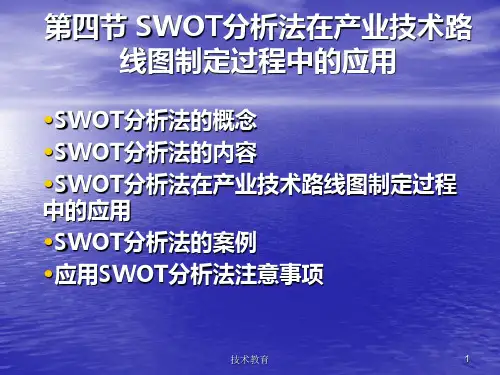 SWOT分析和雷达图PPT(业界精制)