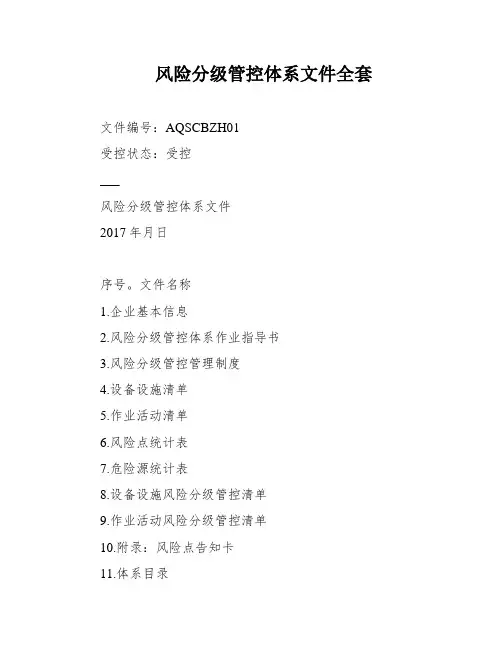 风险分级管控体系文件全套