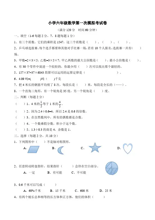 苏教版六年级数学小升初(尖子班精编2套)试卷附答案 (41)
