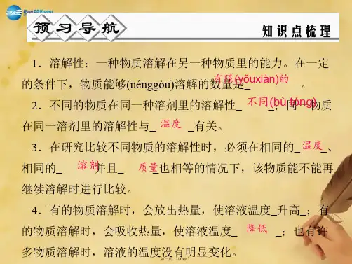 八年级科学上册 第一章 第5节 物质的溶解(第1课时)课件 浙教版