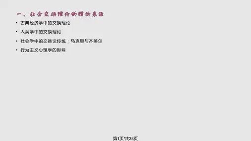 社会交换理论PPT课件