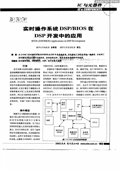 实时操作系统DSP／BIOS在DSP开发中的应用