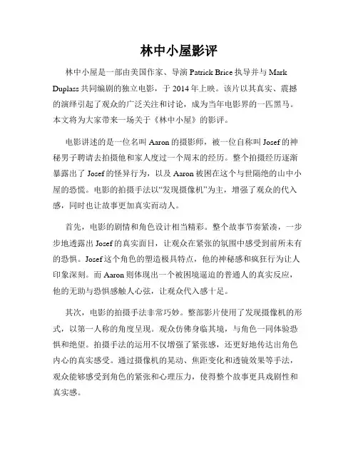 林中小屋影评