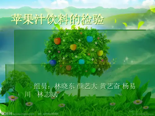 苹果汁饮料的检验