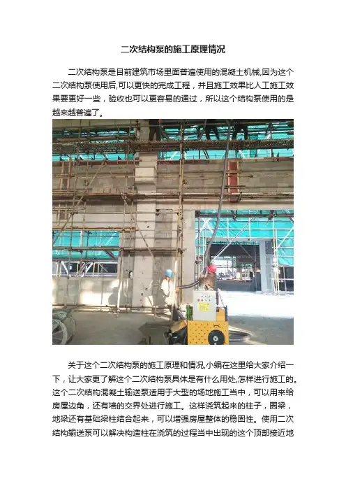 二次结构泵的施工原理情况