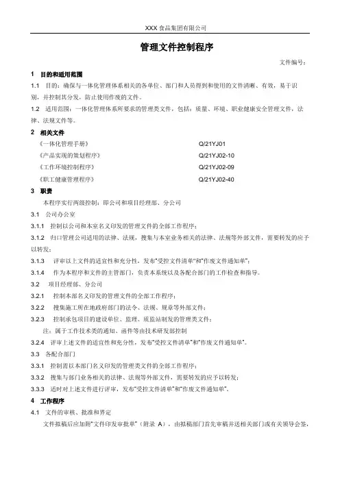 文件管理控制程序