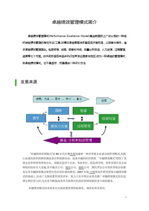 卓越绩效管理模式简介
