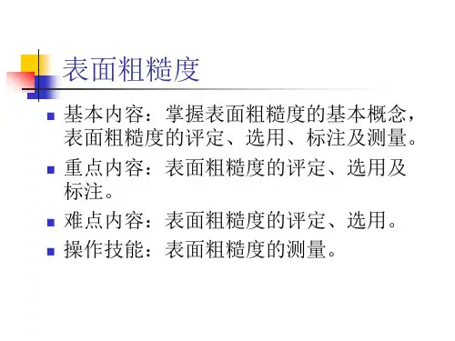 表面粗糙度(2)