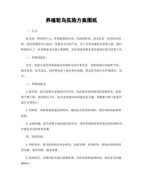 养殖鸵鸟实施方案图纸