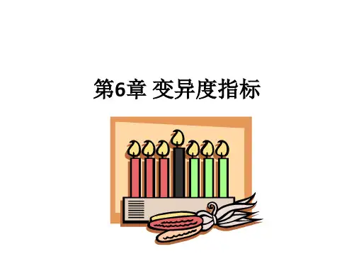 第6章 变异度指标