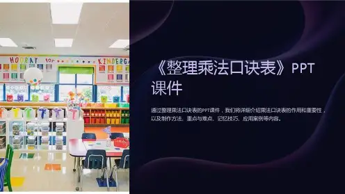 《乘法口诀表》课件