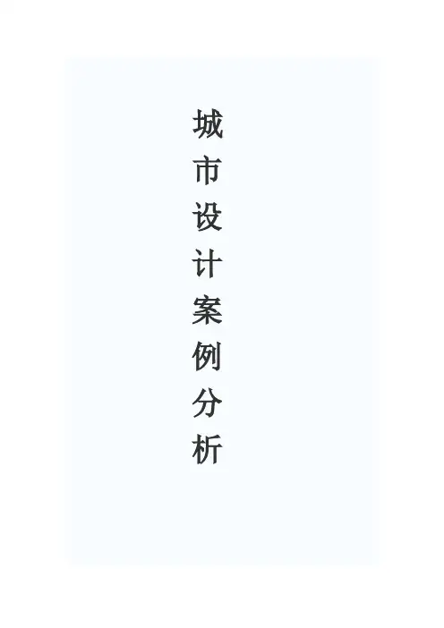 宜昌新区城市设计  案例分析