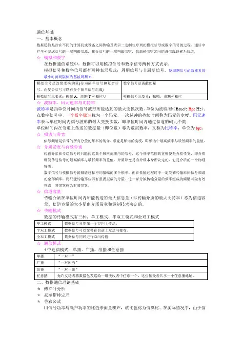 计算机网络通信基础