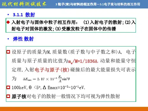 课程名称现代材料测试技术