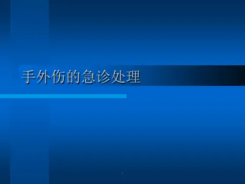 手外伤的急诊处理PPT课件