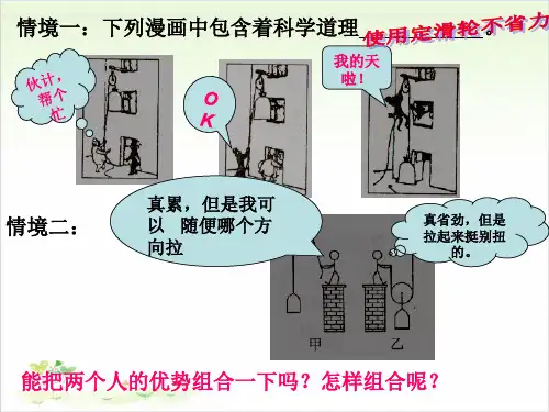 六年级上册公开课- 滑轮组教科版 (11张)课件下载