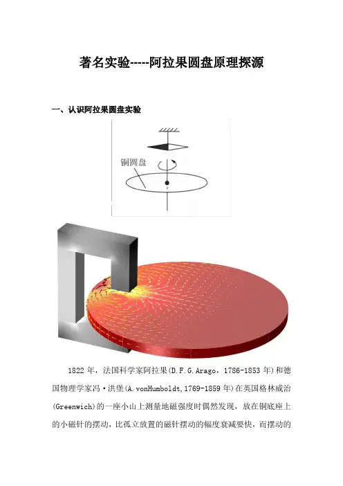 著名实验—阿拉果圆盘原理探源