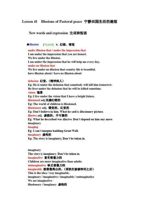 新概念三 lesson41