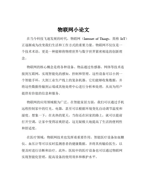 物联网小论文