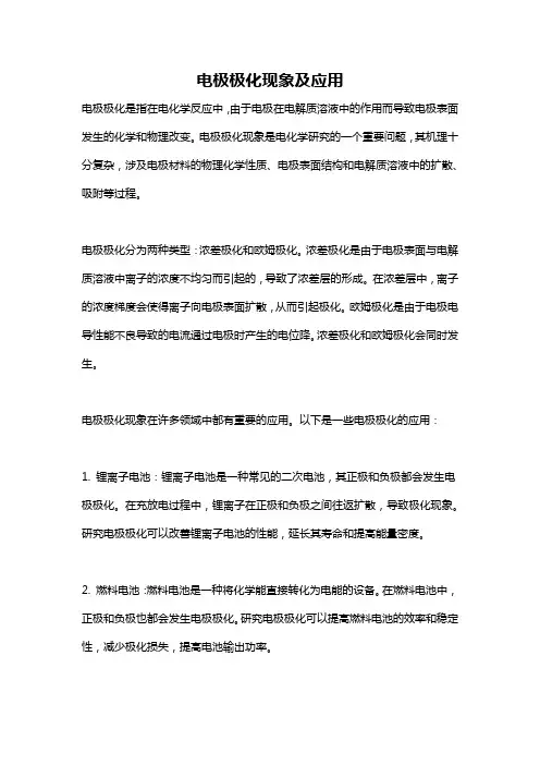 电极极化现象及应用