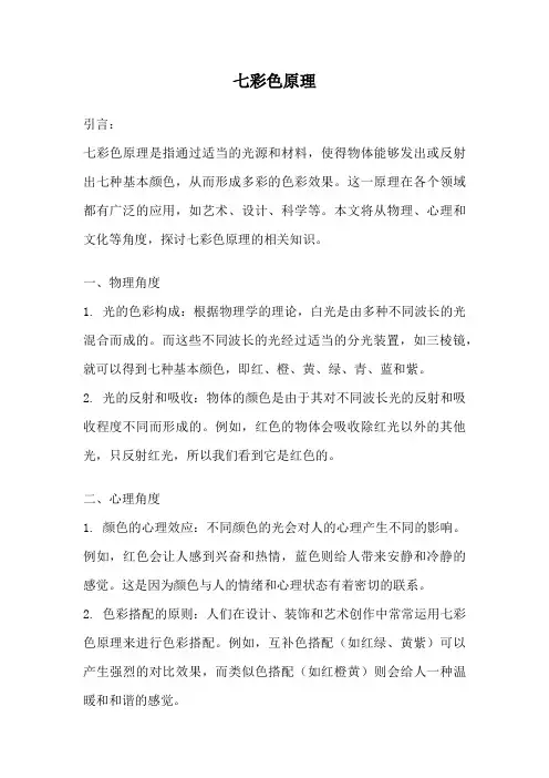 七彩色原理