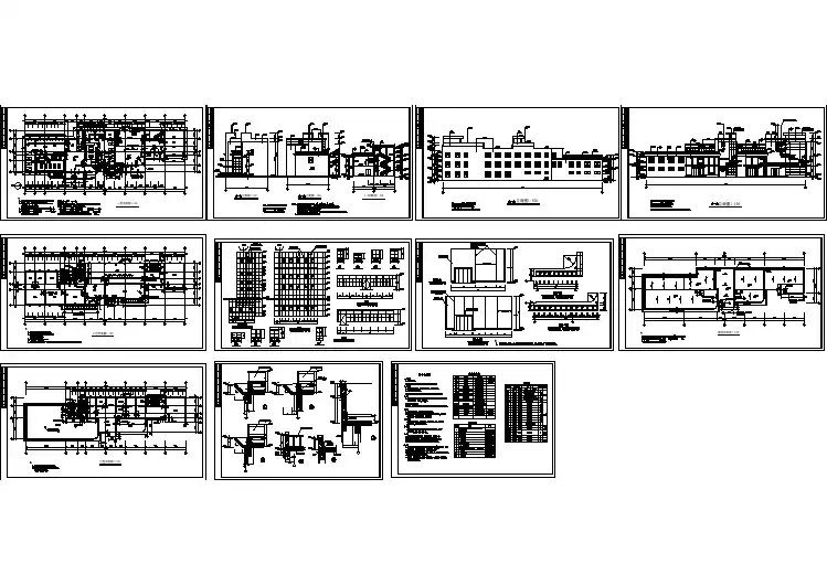 某地区3层结构会所建筑设计方案图