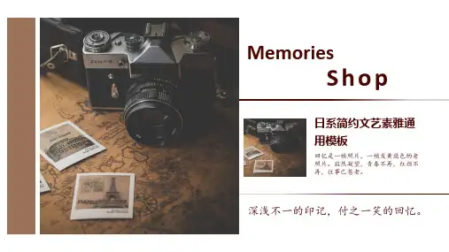 日系简约文艺通用PPT模板