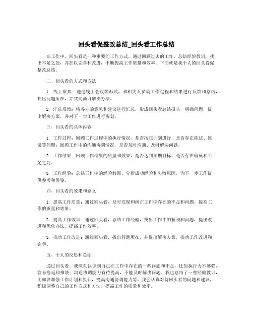 回头看促整改总结_回头看工作总结
