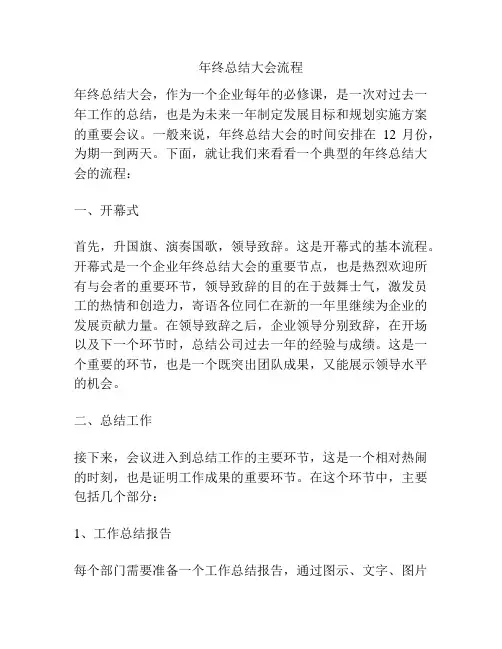年终总结大会流程